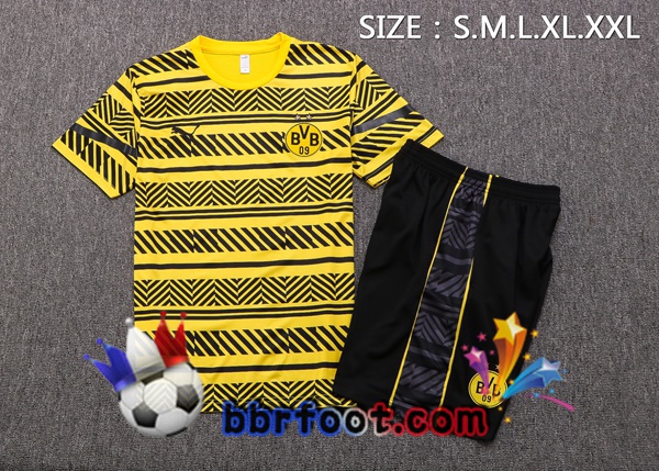 Training T-Shirts Dortmund BVB + Shorts Jaune 2022/2023