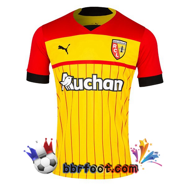 Maillot Foot RC Lens Domicile Jaune Rouge 2022/2023