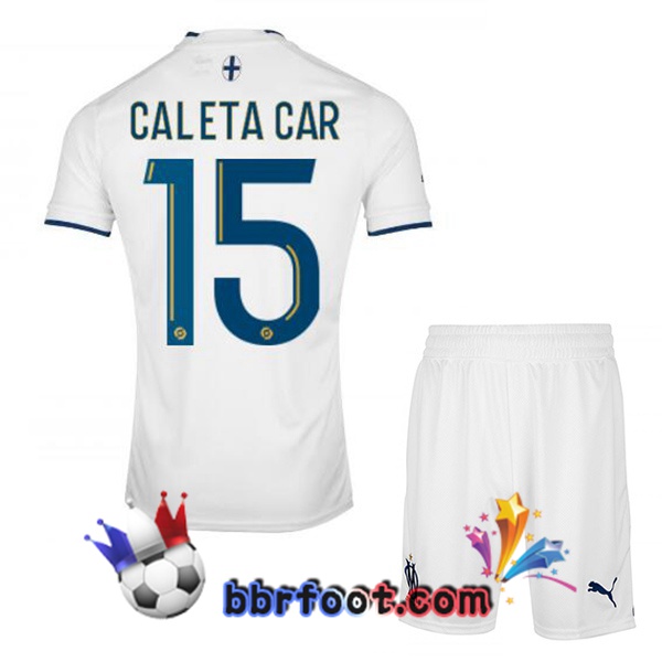 Maillot Foot Marseille OM (CALETA CAR 15) Enfant Domicile Blanc 2022/2023