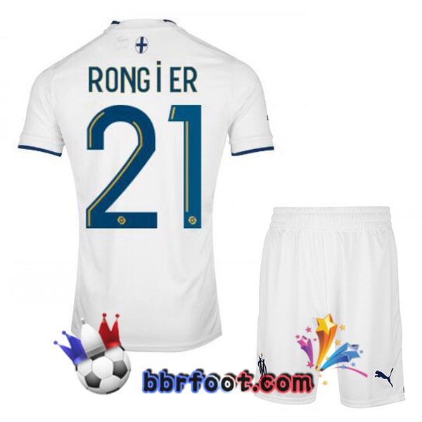 Maillot Foot Marseille OM (RONGIER 21) Enfant Domicile Blanc 2022/2023