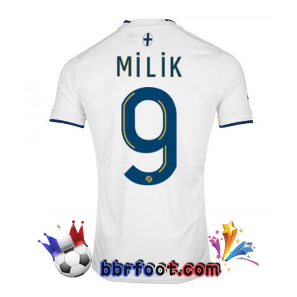 Maillot Foot Marseille OM (MILIK 9) Domicile Blanc 2022/2023