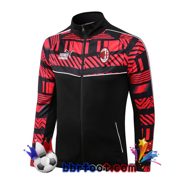 Veste Foot AC Milan Noir Rouge 2022/2023