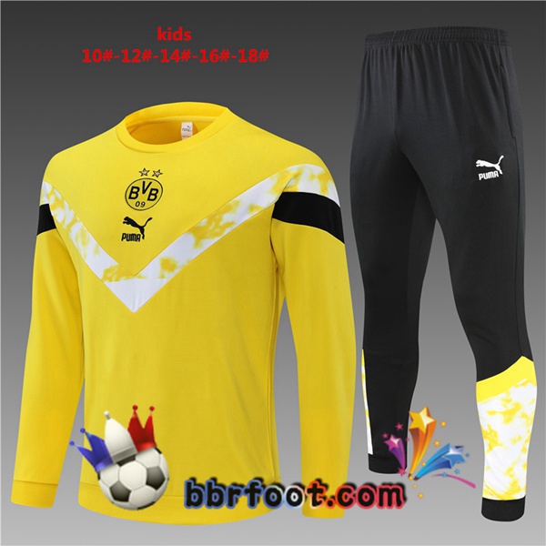 Survetement Foot Dortmund BVB Enfant Jaune 2022/2023
