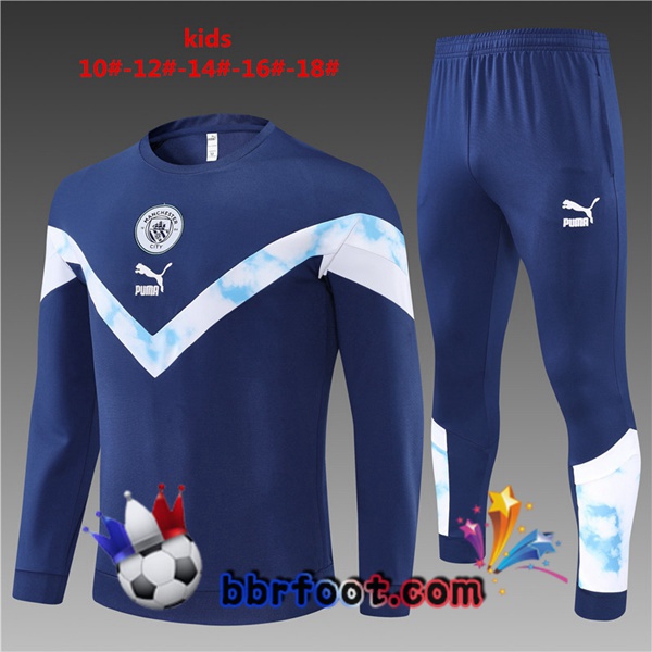 Survetement Foot Manchester City Enfant Bleu Royal 2022/2023