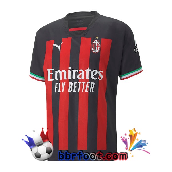 Maillot Foot AC Milan Domicile Rouge 2022/2023