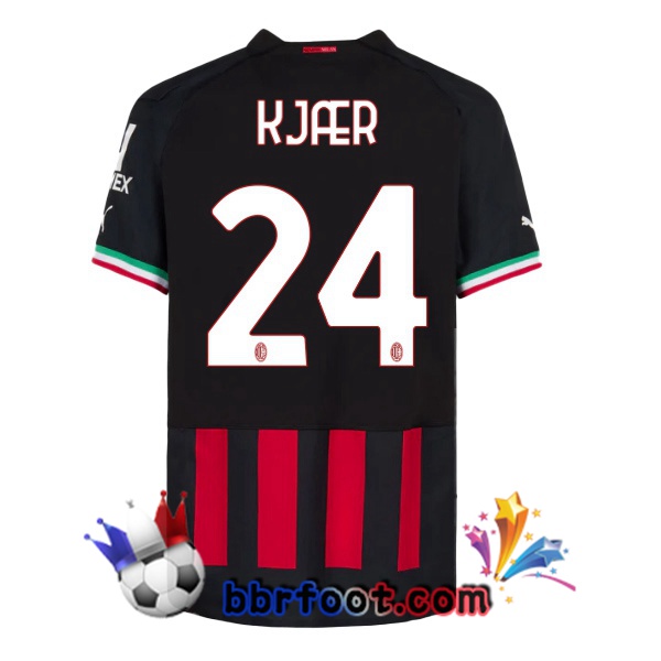 Maillot Foot AC Milan (KJÆR 24) Domicile Rouge 2022/2023