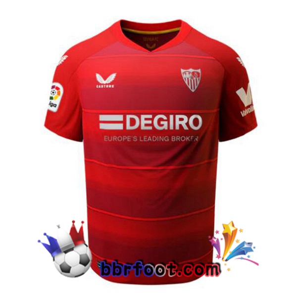 Maillot Foot Sevilla FC Exterieur Rouge 2022/2023