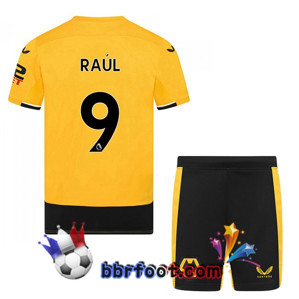 Maillot Foot Wolves (RAUL 9) Enfant Domicile Jaune 2022/2023