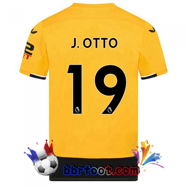 Maillot Foot Wolves (J. OTTO 19) Domicile Jaune 2022/2023