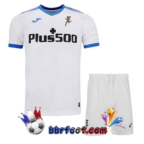 Maillot Foot Atalanta Enfant Exterieur Blanc 2022/2023