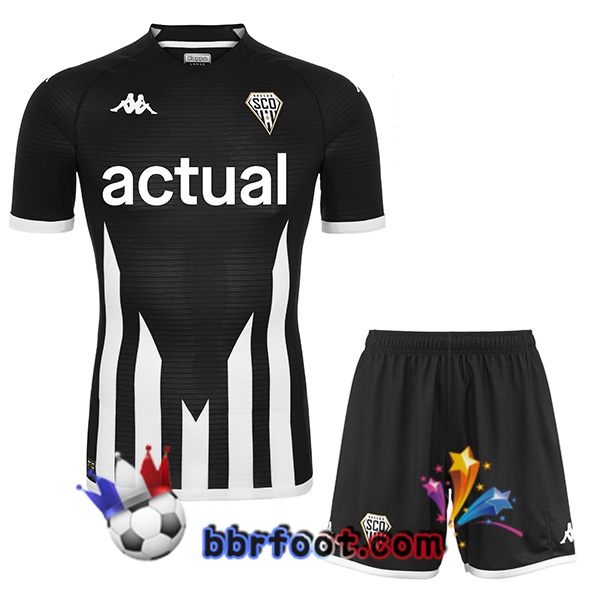 Maillot Foot Angers SCO Enfant Domicile Noir 2022/2023