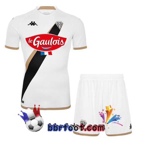 Maillot Foot Angers SCO Enfant Exterieur Blanc 2022/2023