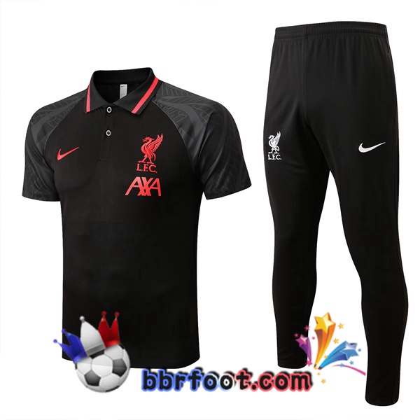 Polo Foot FC Liverpool + Pantalon Noir 2022/2023