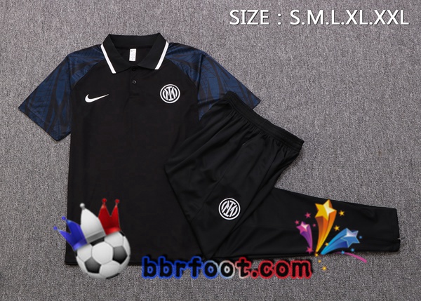 Polo Foot Inter Milan + Pantalon Noir 2022/2023