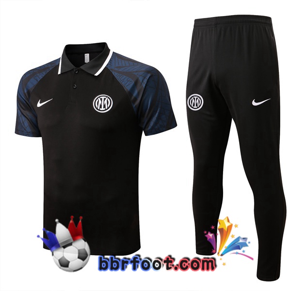 Polo Foot Inter Milan + Pantalon Noir 2022/2023