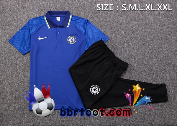 Polo Foot FC Chelsea + Pantalon Bleu 2022/2023