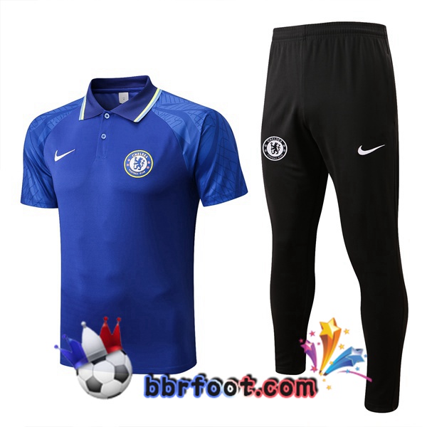 Polo Foot FC Chelsea + Pantalon Bleu 2022/2023