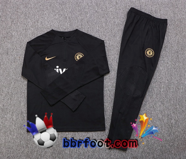 Survetement Foot FC Chelsea Noir 2022/2023