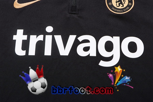 Survetement Foot FC Chelsea Noir 2022/2023