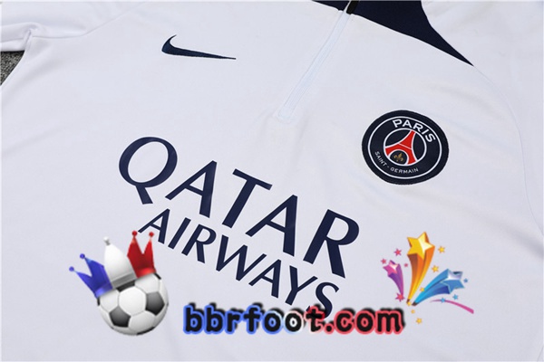 Survetement Foot Paris PSG Blanc 2022/2023