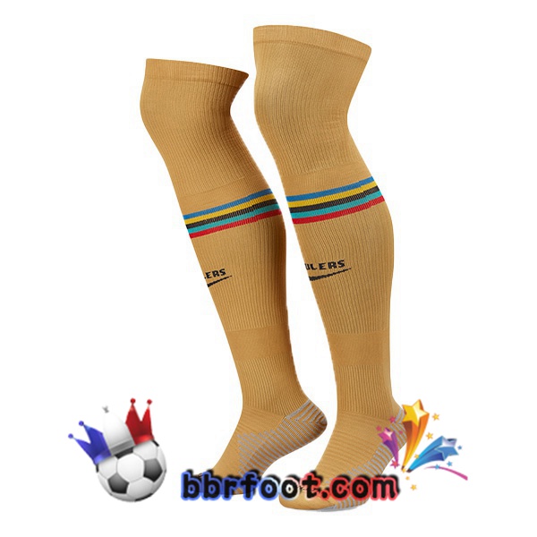 Chaussettes Foot FC Barcelone Exterieur Jaune 2022/2023