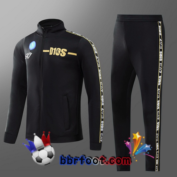 Survetement Foot SSC Naples Enfant Noir 2022/2023