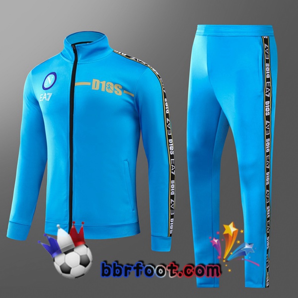 Survetement Foot SSC Naples Enfant Bleu 2022/2023