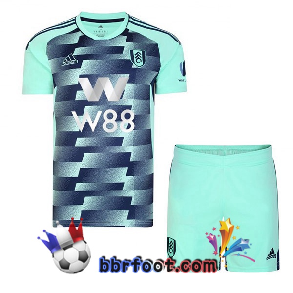 Maillot Foot Fulham FC Enfant Exterieur Cyan 2022/2023
