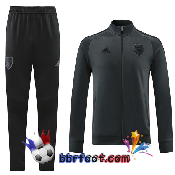 Veste Survetement Foot Arsenal Gris 2022/2023