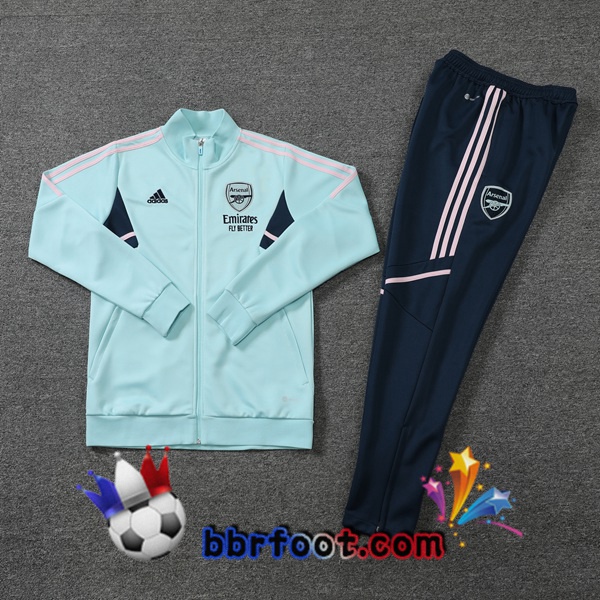 Veste Survetement Foot Arsenal Vert 2022/2023
