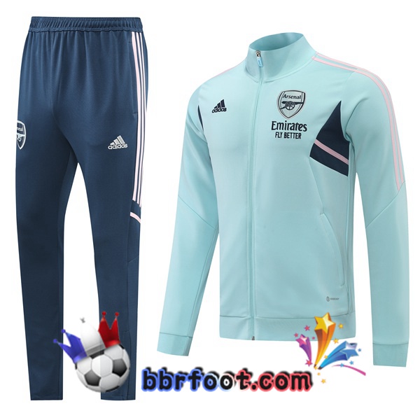 Veste Survetement Foot Arsenal Vert 2022/2023