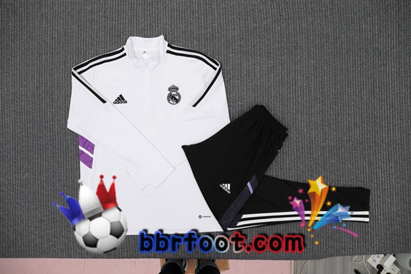 Survetement Foot Real Madrid Blanc 2022/2023