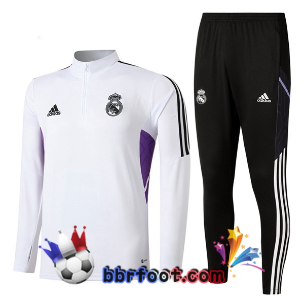 Survetement Foot Real Madrid Blanc 2022/2023