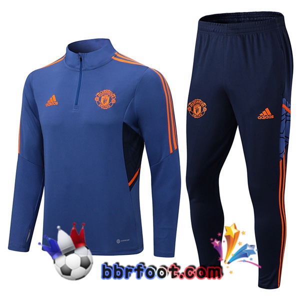 Survetement Foot Manchester United Bleu 2022/2023
