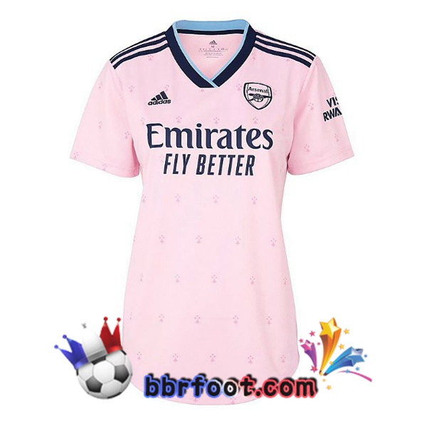 Maillot Foot Arsenal Femme Third Rose 2022/2023