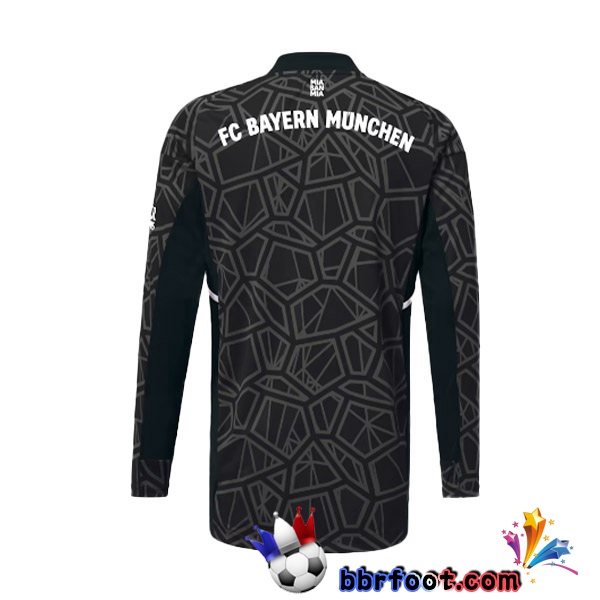 Maillot Foot Bayern Munich Gardien de but Manche longue Noir 2022/2023