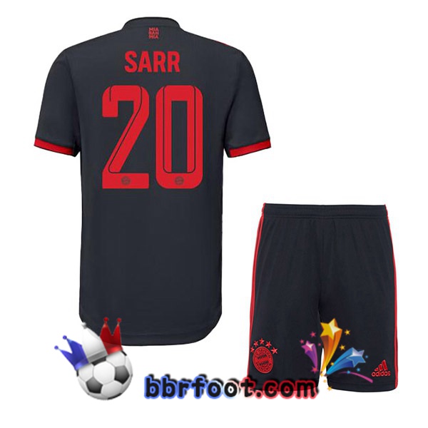 Maillot Foot Bayern Munich (Sarr 20) Enfant Third Noir 2022/2023