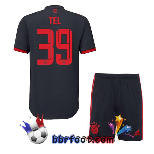 Maillot Foot Bayern Munich (Tel 39) Enfant Third Noir 2022/2023