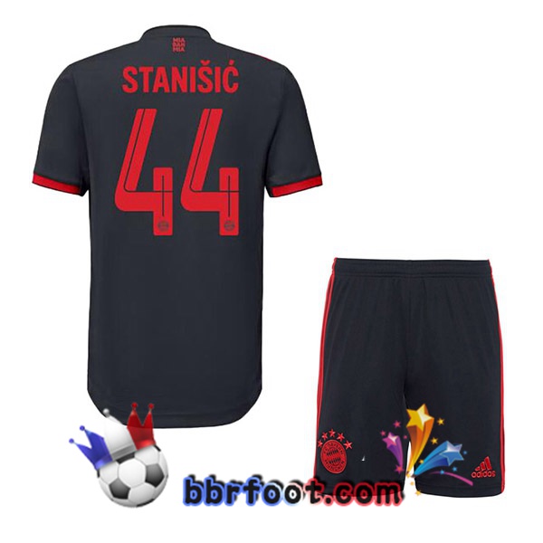 Maillot Foot Bayern Munich (Stanišić 44) Enfant Third Noir 2022/2023