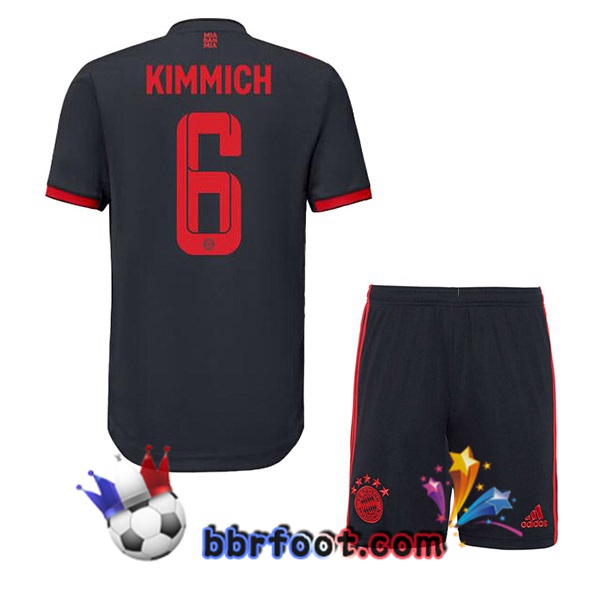 Maillot Foot Bayern Munich (Kimmich 6) Enfant Third Noir 2022/2023