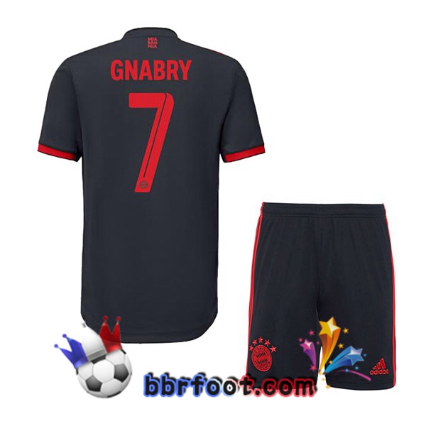 Maillot Foot Bayern Munich (Gnabry 7) Enfant Third Noir 2022/2023