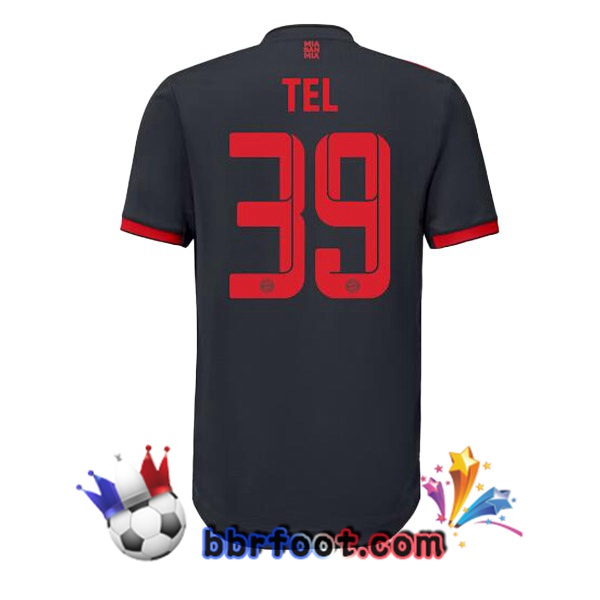 Maillot Foot Bayern Munich (Tel 39) Third Noir 2022/2023 Maillot Foot Bayern Munich (Tel 39) Third Noir 2022/2023