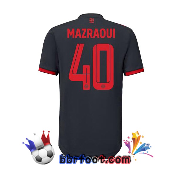 Maillot Foot Bayern Munich (Mazraoui 40) Third Noir 2022/2023 Maillot Foot Bayern Munich (Mazraoui 40) Third Noir 2022/2023