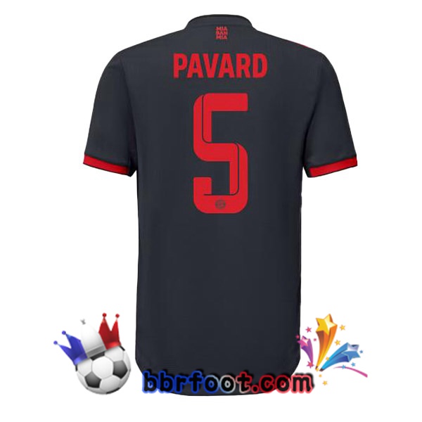 Maillot Foot Bayern Munich (Pavard 5) Third Noir 2022/2023