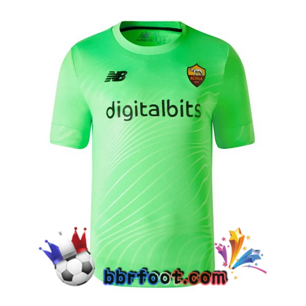 Maillot Foot AS Roma Gardien de but Vert 2022/2023