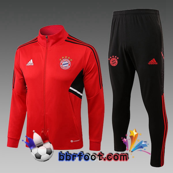 Veste Survetement Foot Real Madrid Enfant Rouge 2022/2023