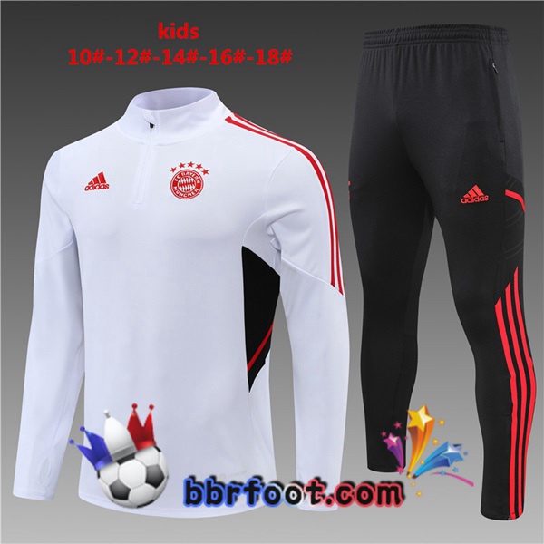 Survetement Foot Bayern Munich Enfant Blanc 2022/2023