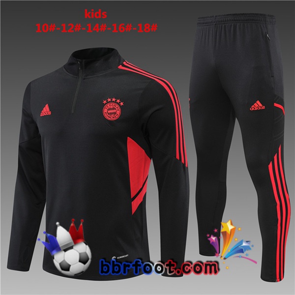 Survetement Foot Bayern Munich Enfant Noir 2022/2023