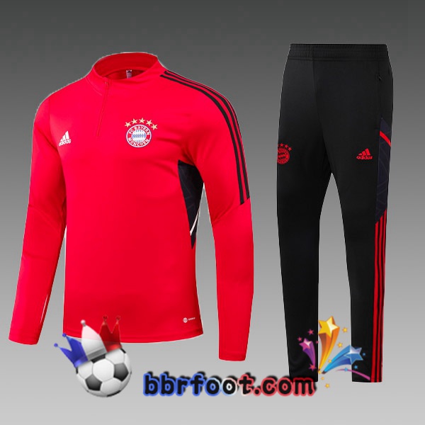 Survetement Foot Bayern Munich Enfant Rouge 2022/2023