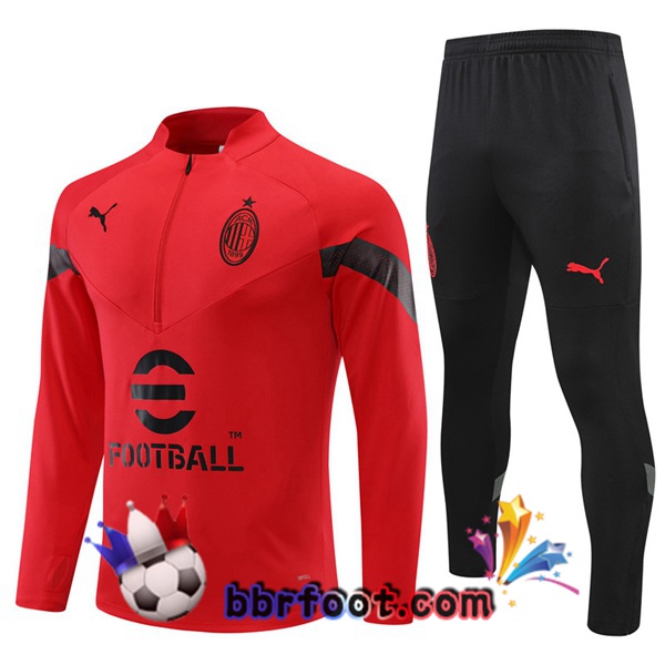 Survetement Foot AC Milan Rouge 2022/2023